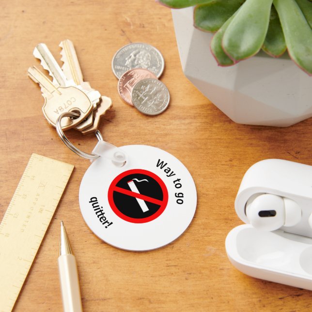 Quit Smoking Congratulations Key Ring (Desk)