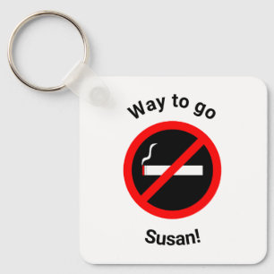Quit Smoking Congratulations Keychain
