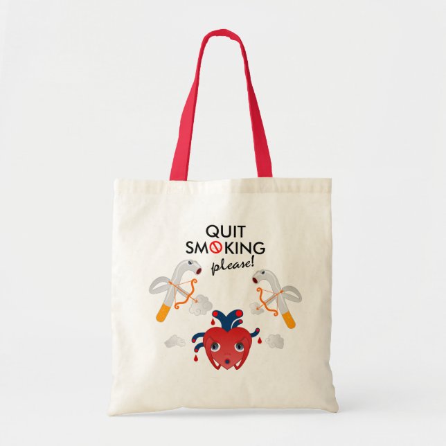 Quit smoking please campaign tote bag (Front)