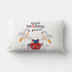 Quit smoking please lumbar cushion