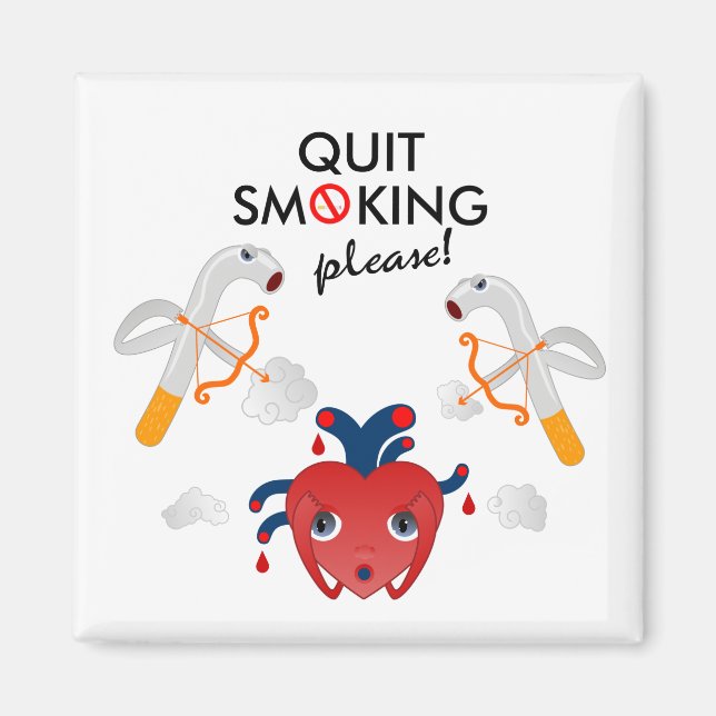 Quit smoking please magnet (Front)