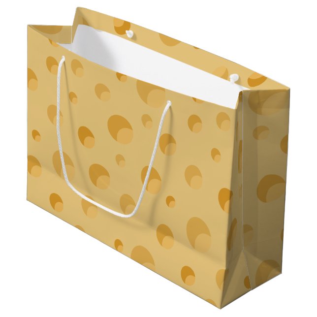 Quite Cheesy Large Gift Bag (Front Angled)