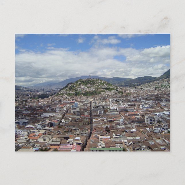 Quito, Ecuador aerial view Postcard (Front)
