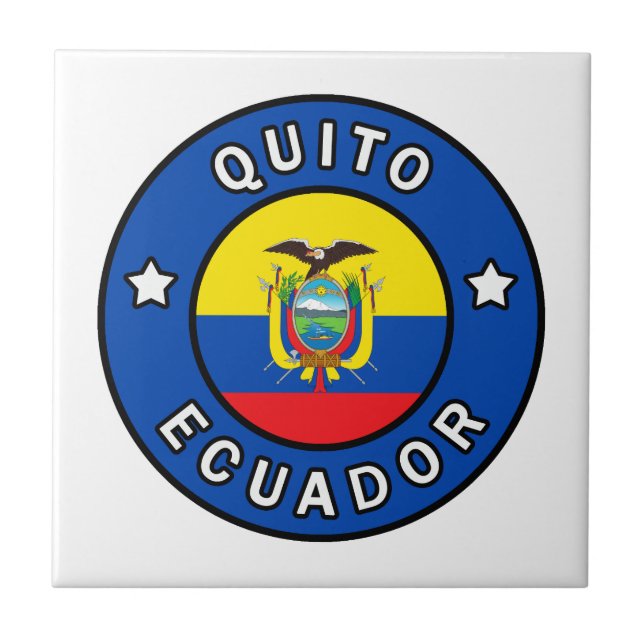 Quito Ecuador Ceramic Tile (Front)