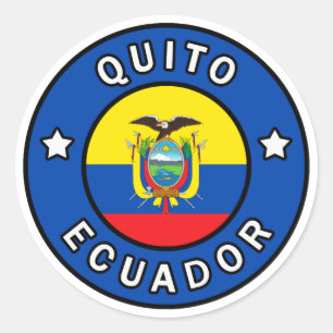 Quito Ecuador Classic Round Sticker