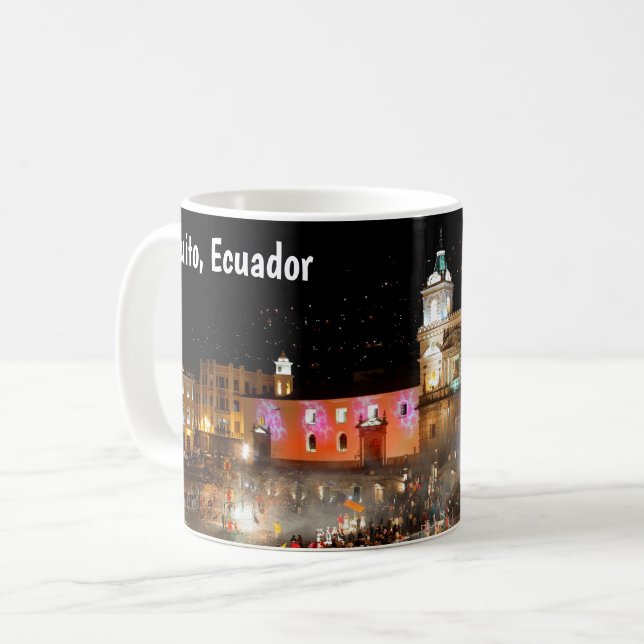 Quito, Ecuador Coffee Mug (Front Left)