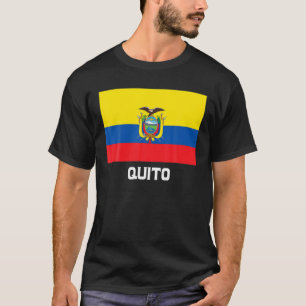 Quito Ecuador Flag Emblem Escudo Bandera Crest T-Shirt