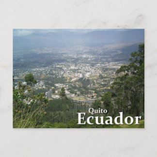 Quito, Ecuador from the Metropolitano Park Postcard