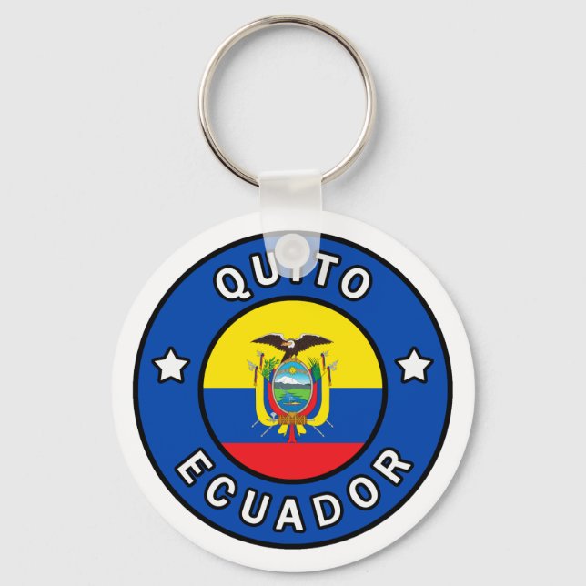 Quito Ecuador Key Ring (Front)