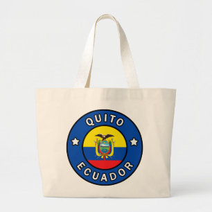 Quito Ecuador Large Tote Bag