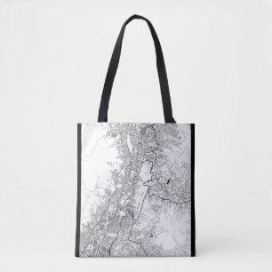 Quito Ecuador Map Tote Bag