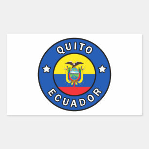 Quito Ecuador Rectangular Sticker