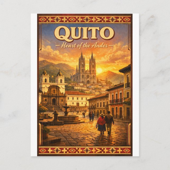 QUITO – Heart of the Andes Postcard (Front)