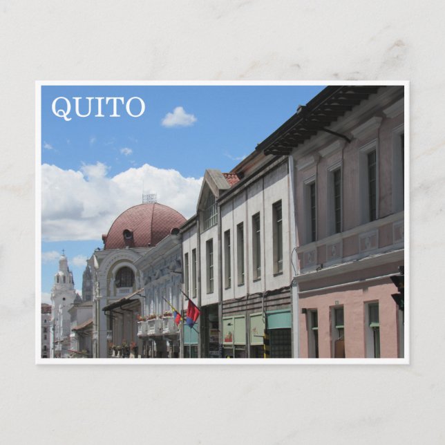 quito streets postcard (Front)