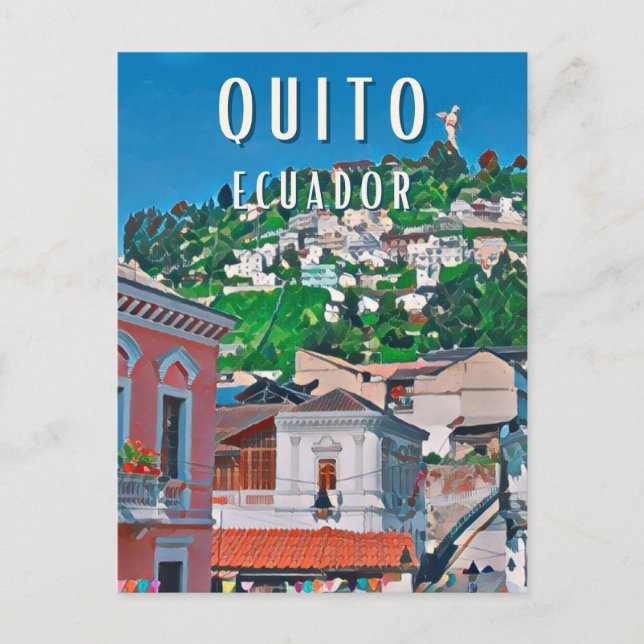 Quito, the capital of Ecuador Postcard (Front)