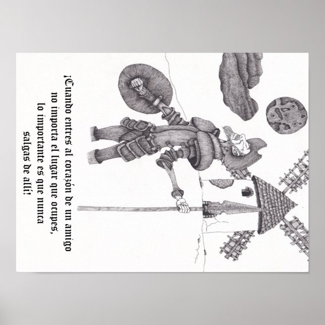 Quixote on frienship poster (Front)
