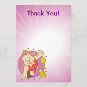 Quizzy Bear Thank You Card