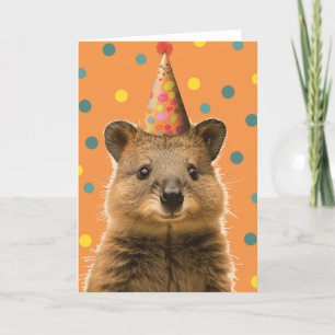 Quokka Birthday Party Greeting Card