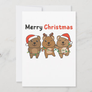 Quokka Christmas Cute Quokka Merry Christmas Holiday Card