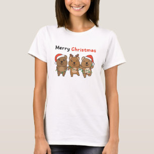 Quokka Christmas Cute Quokka Merry Christmas T-Shirt