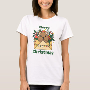 Quokka Christmas Letter Winter Animals Quokkas T-Shirt