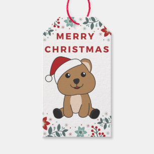 Quokka Christmas Snow Winter Animals Quokkas Gift  Tags