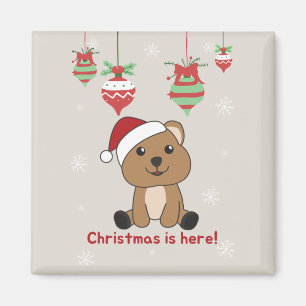 Quokka Christmas Snow Winter Animals Quokkas Magne Magnet