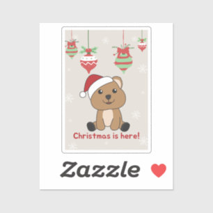 Quokka Christmas Snow Winter Animals Quokkas Stick