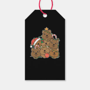 Quokka Christmas Tree Funny Animal Christmas Gift Tags