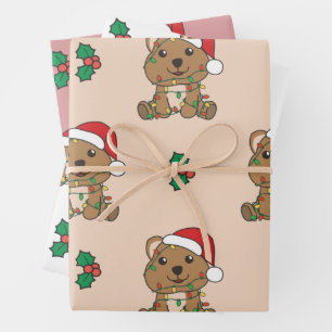 Quokka Christmas Winter Animals Holiday Quokkas Wrapping Paper Sheet