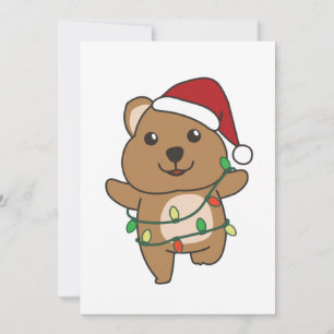 Quokka Christmas Winter Animals Quokkas Holiday Card