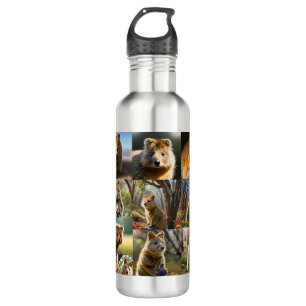 "Quokka Chronicles: A Heartwarming Photo Collage" 710 Ml Water Bottle