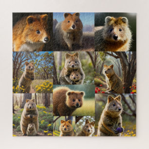 "Quokka Chronicles: A Heartwarming Photo Collage" Jigsaw Puzzle