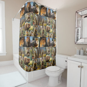 "Quokka Chronicles: A Heartwarming Photo Collage" Shower Curtain