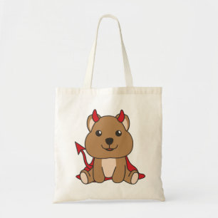 Quokka Halloween Sweet Devil Witch Costume Tote Ba Bag