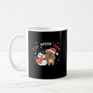 Quokka I'm Snow Cute Snowman Snow Pun Coffee Mug
