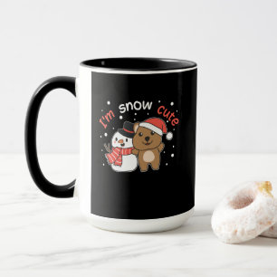 Quokka I'm Snow Cute Snowman Snow Pun Mug