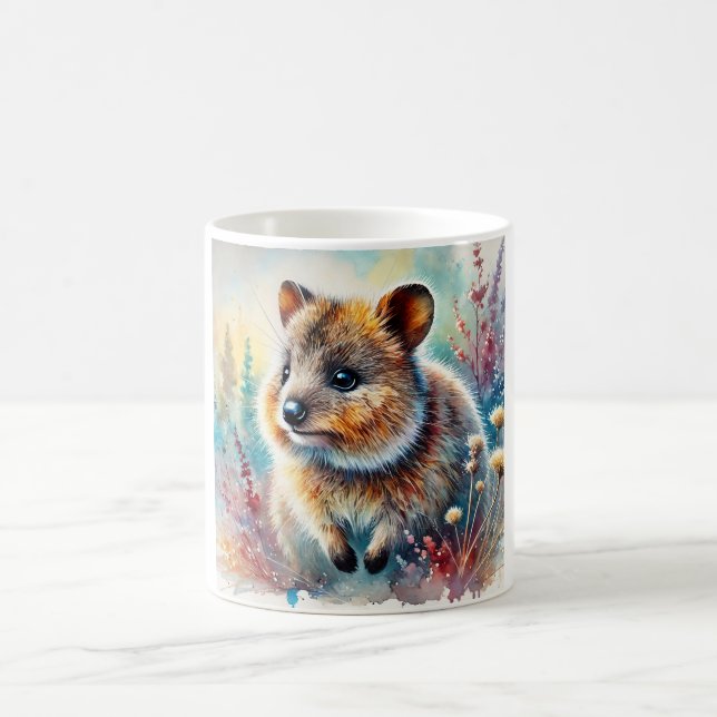 Quokka in a Vibrant Dreamscape 210824AREF143 - Wat Coffee Mug (Center)