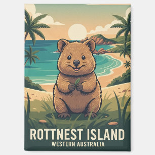 Quokka in Rottnest Island Australia Magnet