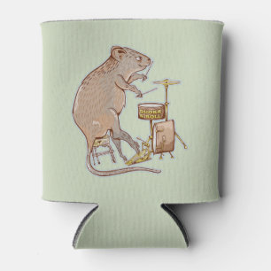Quokka Playing Drums Can Cooler