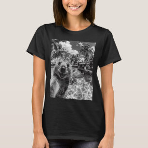 Quokka pool selfie vacation funny animal summer T-Shirt