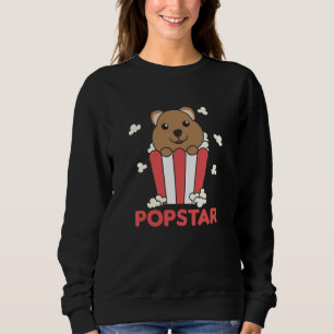 Quokka Popcorn Time Funny Animals In Fast Food Sweatshirt