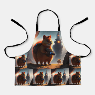 Quokka Solider, Kids Full Print Apron