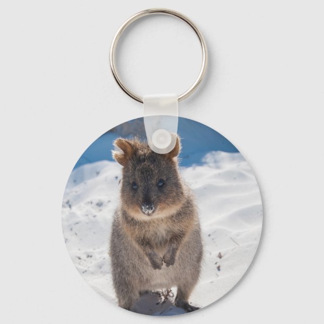 Quokka: The happiest animal in the world Key Ring (Front)