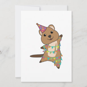 Quokka Wishes Happy Birthday To You Quokkas Adult Invitation