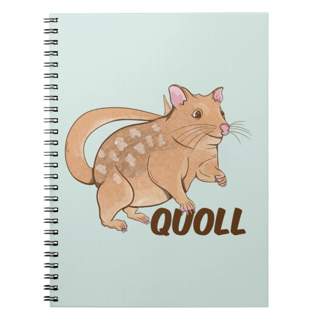 Quoll Australian Marsupial  Notebook (Front)