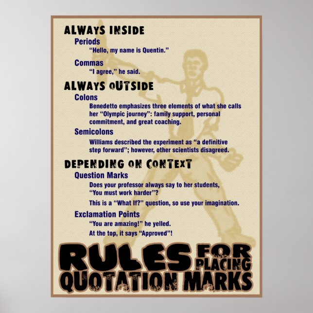 Quotation Marks Poster (Front)