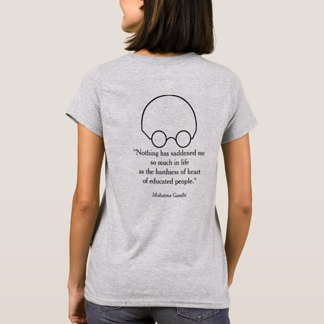 Quotations from a Wise Leader, "Nothing..." B T-Shirt (Back)