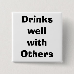 quote 15 cm square badge