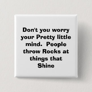quote, 15 cm square badge